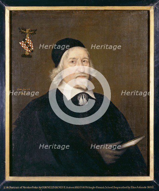 Portrait of a Man, called Nicholas Fiske, 1651. Artist: Cornelis de Neve.