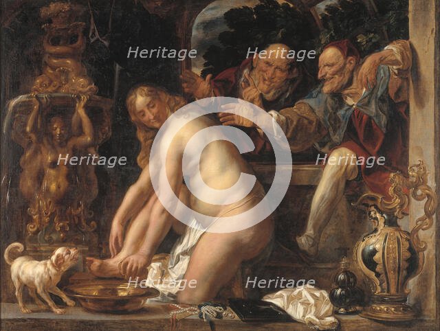 Susanna and the Elders, 1653. Creator: Jordaens, Jacob (1593-1678).