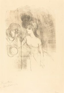 Anna Held and Baldy (Anna Held et Baldy), 1896. Creator: Henri de Toulouse-Lautrec.