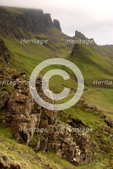 Quiraing, Isle of Skye, Highland, Scotland.