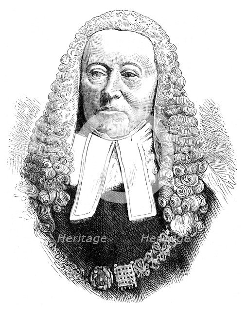 Sir Alexander Cockburn, Lord Chief Justice of England, (late 19th century). Artist: Unknown