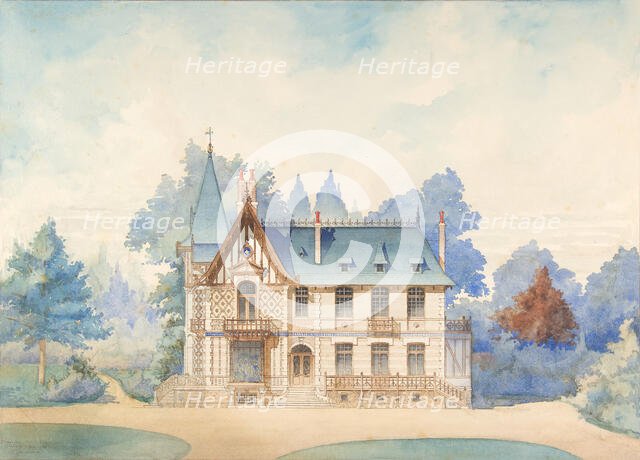 View of a Country House, 1898. Creator: Anon.