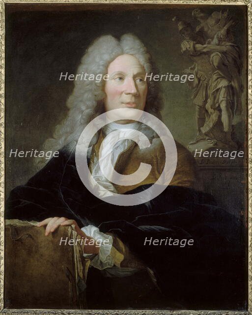 Portrait of Pierre Le Pautre (1660-1744), sculptor, 1729. Creator: Jean Legros.