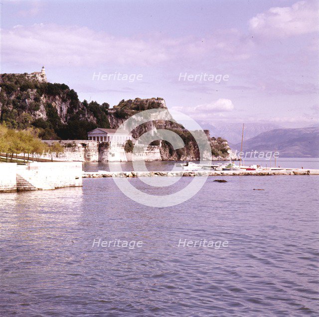 Corfu Town, view of Citadel, 20th century. Artist: CM Dixon.