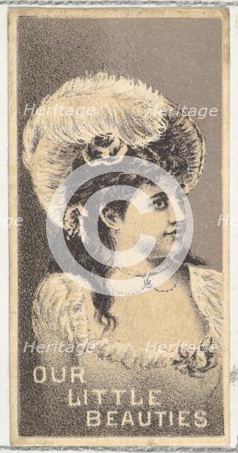 From the Actresses series (N57) promoting Our Little Beauties Cigarettes for Allen & Ginte..., 1890. Creator: Allen & Ginter.