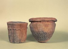 Prehistoric pottery bowl. Artist: Unknown