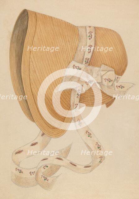Bonnet, c. 1937. Creator: Dorothy Gernon.