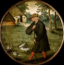 Who Knows why Geese Walk Barefoot? , End of 16th cen. Creator: Brueghel, Pieter, the Younger (1564-1638).