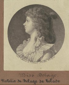 Natalie Marie Louise Stephanie Beatrice Delage de Volude, 1796. Creator: Charles Balthazar Julien Févret de Saint-Mémin.
