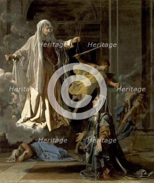 The Vision of Saint Frances of Rome, ca 1657 . Creator: Poussin, Nicolas (1594-1665).