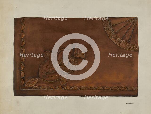 Leather Seat, c. 1939. Creator: Gerald Transpota.