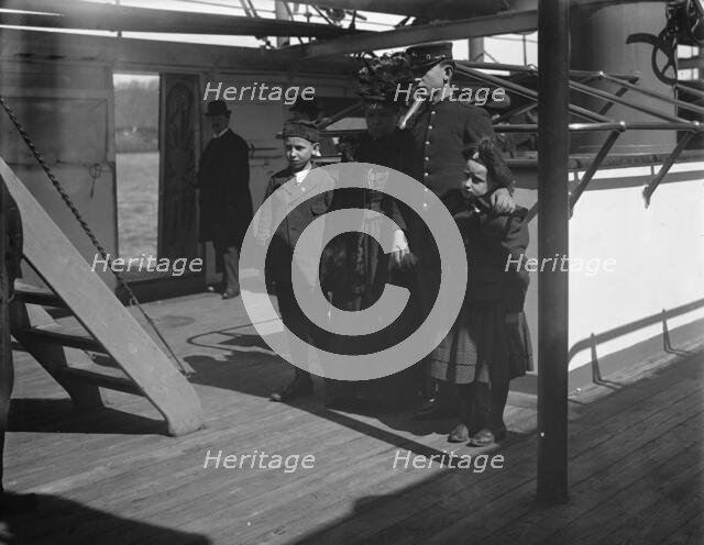 U.S.S. Raleigh, a visit from the family, between 1894 and 1901. Creator: Unknown.