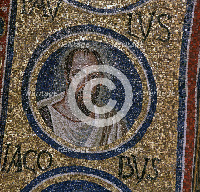 Mosaic detail showing St Paul, 5th century. Artist: Unknown