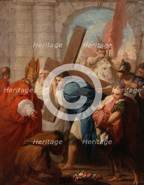 Heraclius Carrying the Cross, Probably 1728. Creator: Pierre Subleyras.