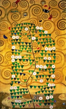 The Stoclet Frieze, Detail: Tree of Life, 1905-1909. Artist: Klimt, Gustav (1862-1918)