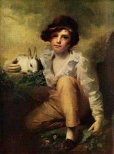 'Boy with Rabbit', c1814, (1924). Creator: Henry Raeburn.