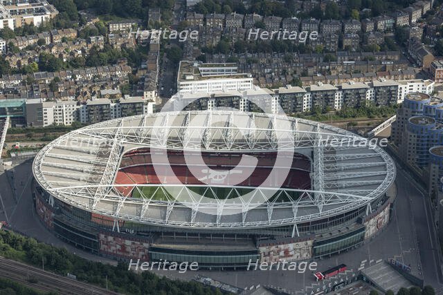 Emirates Stadium, home of Arsenal Football Club, Islington, London, 2021. Creator: Damian Grady.