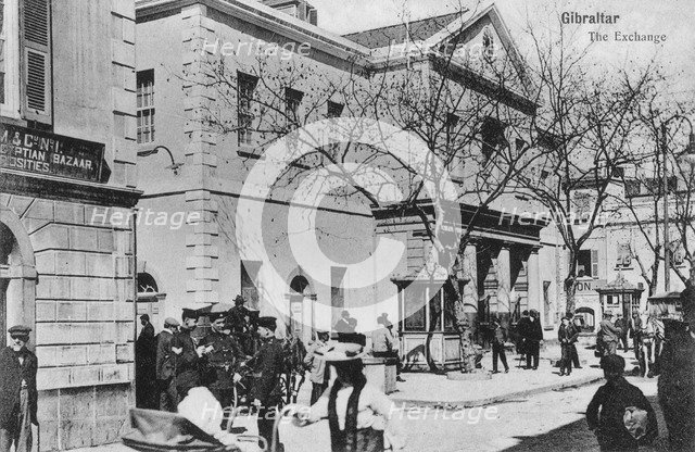 The Exchange, Gibraltar, 20th century. Artist: Unknown
