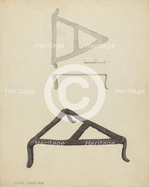 Trivet, c. 1938. Creator: Charles Garjian.