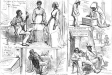Sketches in Philadelphia, by our special artists, 1876. Creator: Unknown.