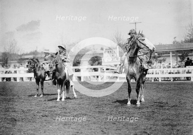Horse Shows - Children And Ponies, 1911. Creator: Harris & Ewing.