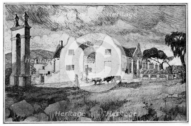Meerlust wine farm, South Africa, 1931. Artist: Unknown