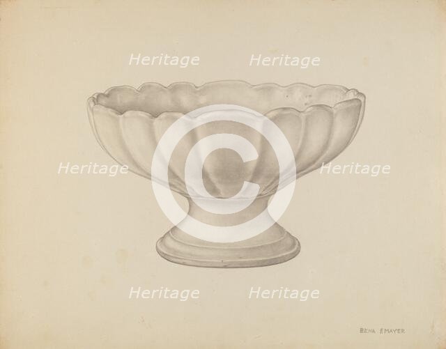 Compote, c. 1939. Creator: Bena Mayer.