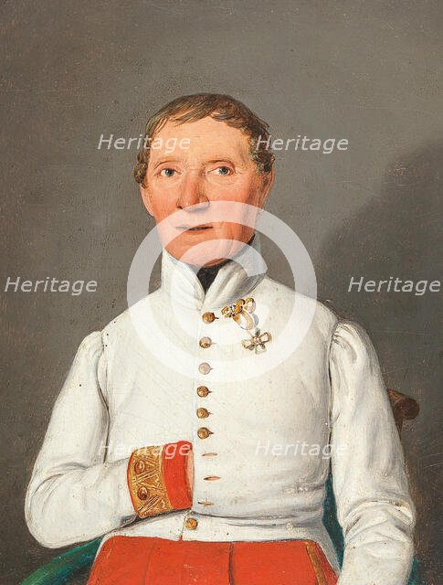 Portrait of Friedrich Hoffmann von Donnersberg (1769-1848)  , 1842. Creator: Toma, Matthias Rudolf (1792-1869).