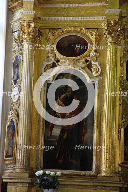 Detail of the iconostasis, Peter and Paul Cathedral, St Petersburg, Russia, 2011. Artist: Sheldon Marshall