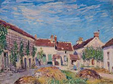Une Cour aux Sablons, 1885. Creator: Alfred Sisley.