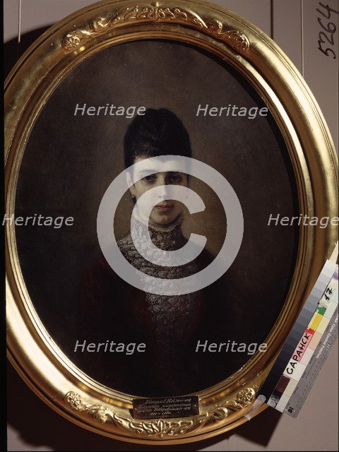Portrait of Empress Maria Fyodorovna, Princess Dagmar of Denmark (1847-1928). Artist: Koshelev, Nikolai Andreyevich (1840-1918)