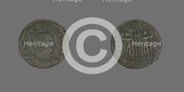 Coin Portraying Emperor Constantius II, 337-361. Creator: Unknown.