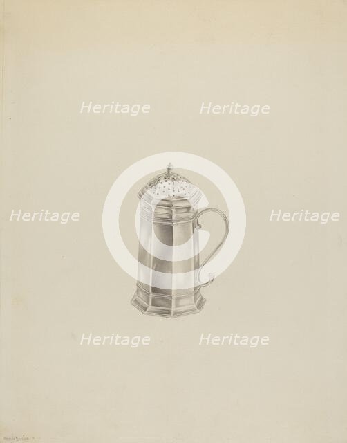 Silver Caster, c. 1939. Creator: Hester Duany.