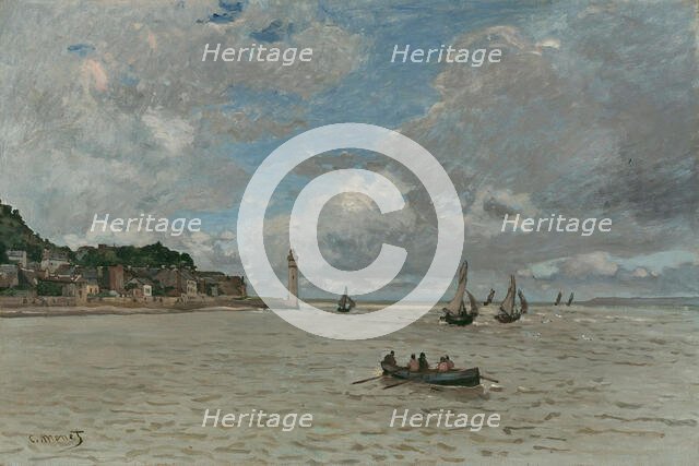 The lighthouse of Honfleur, 1864. Creator: Monet, Claude (1840-1926).