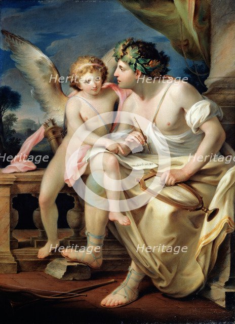 'Poet's Inspiration', 1785.  Artist: Mariano Rossi