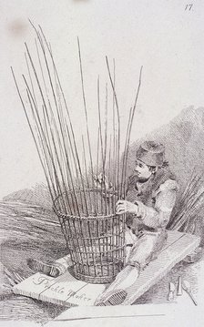 'Prickle Maker', Cries of London, (c1819?). Artist: John Thomas Smith