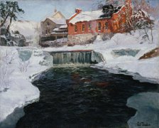 The new factory in Lillehammer, between 1905 and 1906. Creator: Frits Thaulow.