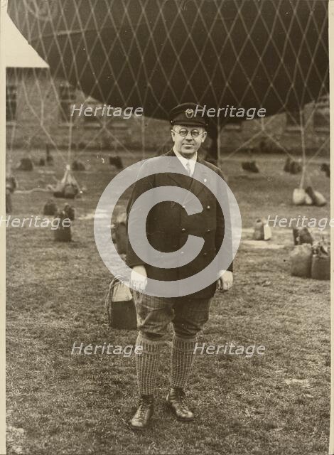 Portrait of a Balloonist, about 1926. Creator: Robert Petschow.