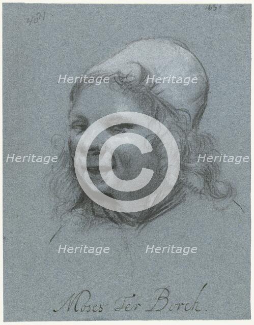 Smiling Self-portrait, from the Side, 1661. Creator: Moses ter Borch.