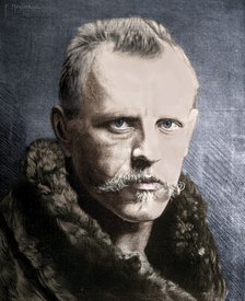 Dr Fridtjof Nansen, Norwegian Arctic Explorer, 1893. Artist: Unknown.