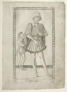 The Knight (from the Tarocchi, series E: Conditions of Man, #6), before 1467. Creator: Master of the E-Series Tarocchi (Italian, 15th century).