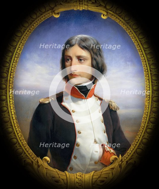 Napoleon Bonaparte as Lieutenant-Colonel of the 1st Battalion of Corsican Republican volunteers. Artist: Philippoteaux, Henri Félix Emmanuel (1815-1884)