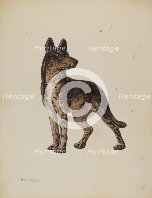 Door Stop, c. 1940. Creator: Ben Lassen.