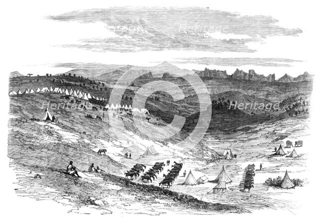 The Abyssinian Expedition: camp of General Sir R. Napier at Ad-Abaga, 1868. Creator: Unknown.