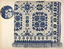 Coverlet, c. 1937. Creator: Eva Wilson.