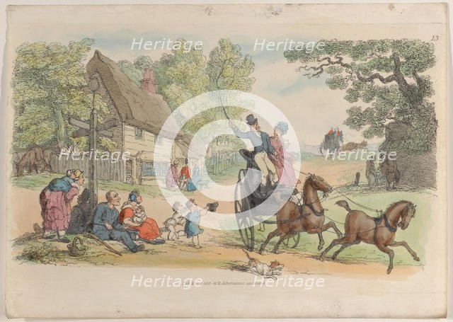 Plate 13, from "World in Miniature", 1816., 1816. Creator: Thomas Rowlandson.