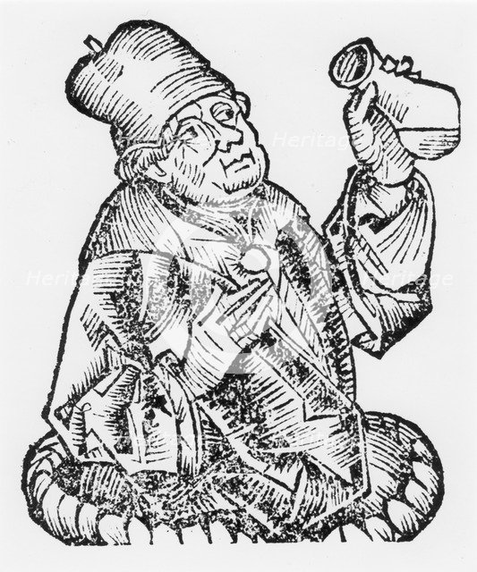 Isaac Judaeus, physician to the rulers of Tunisia, 9th-10th century (1493). Artist: Unknown