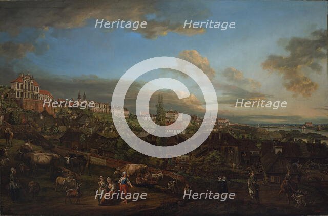 View of Warsaw with the Ordynacki Palace, 1772. Creator: Bellotto, Bernardo (1720-1780).