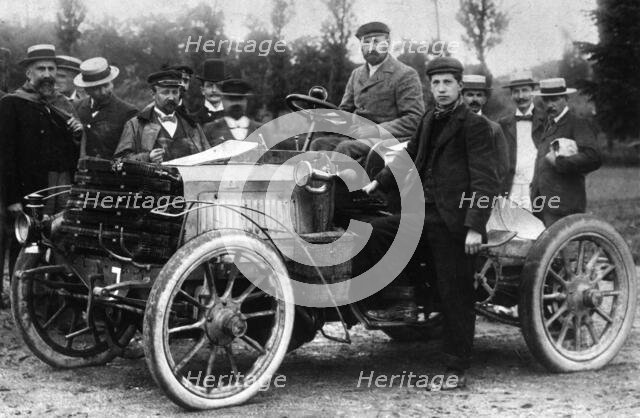 Panhard of French racing driver Leonce Girardot, winner of the Gordon Bennett Cup, France, 1901.. Creator: Unknown.