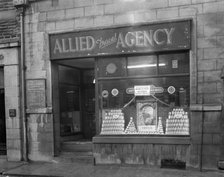Heinz promotion in the Allied Travel Agency window, Mexborough, South Yorkshire, 1960. Artist: Michael Walters